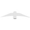 Ekena Millwork Bellingham Architectural Grade PVC Gable Bracket, 60"W x 12 1/2"H x 6"D x 6"F, 5/12 Pitch GBP060X13X0606BEL00 - alternate 3